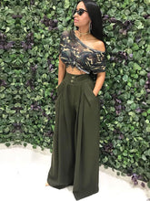 Floor Length Solid Color Wide Leg Pants